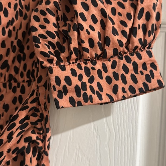 NWOT Love Whit Dotted Puff Sleeve Dress - Picture 8 of 9